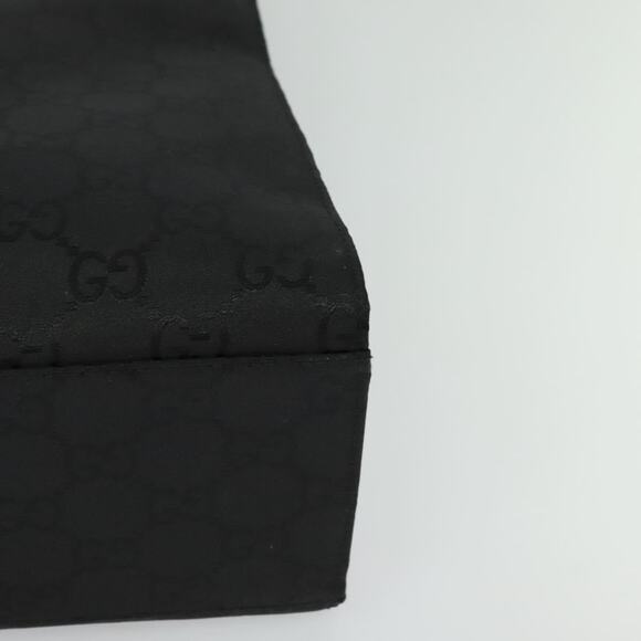 GUCCI Bamboo GG Canvas Hand Bag Nylon Black Silver - Picture 11 of 16